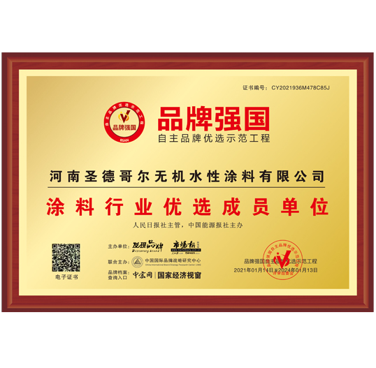 自主品牌优选示范工程证书